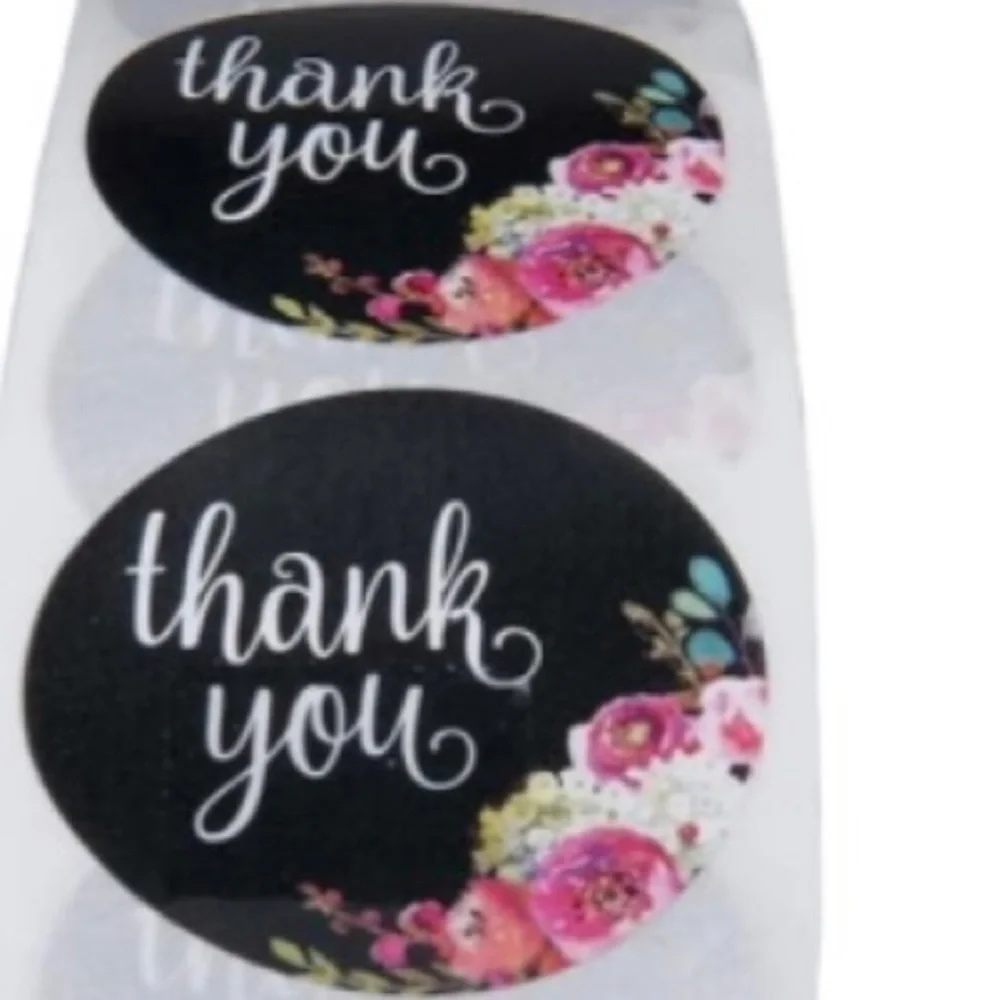 200ct~Thank you Stickers W/Bonus Bags 🌟🆕🌟  (2 Rolls For $20)